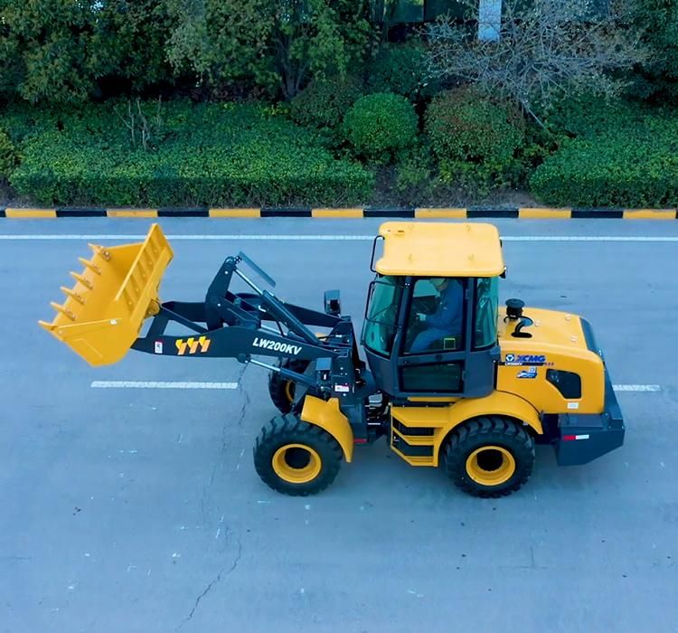 2 Ton Wheel Loader Mini Tractors with Front End Loader Lw200kv for Sale