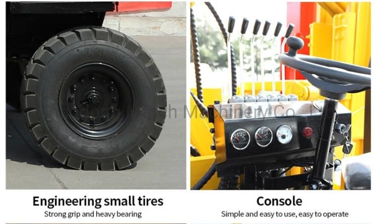 Driving Type Highway Guardrail Wheels Pile Driver with Air Compressor