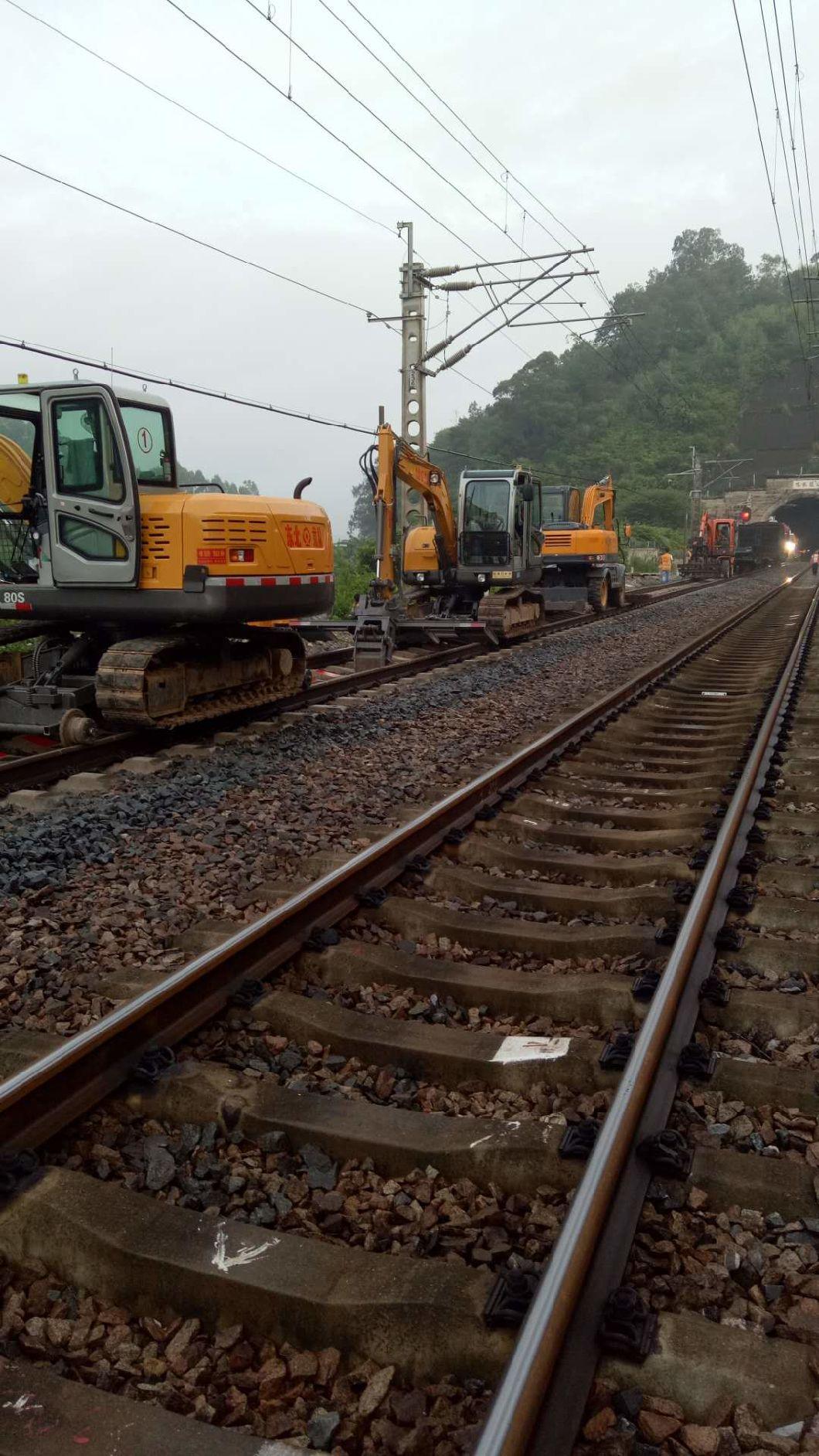 Jg80L Railway Excavator with Sleeper Changer Hirail Maintenance Machinery