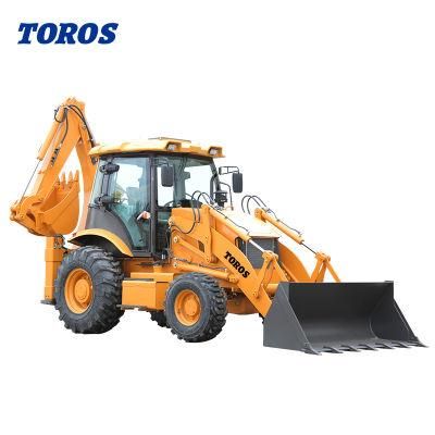 Toros New Small Backhoe Loader, Agricultural Small Loader Small Excavator Towed Backhoe Loader Backhoe Loader Twl388