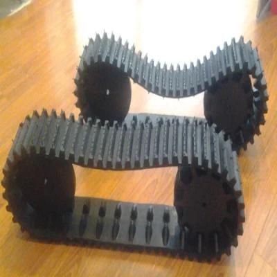 Robot Rubber Track Wide 118mm with Wheels (118*61*18)