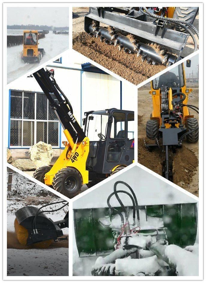 Agriculture Machinery Telescopic Wheel Loader with Tractor Shaft Pto