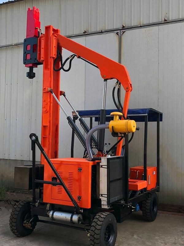 Hydraulic Highway Guardrail Post Driver