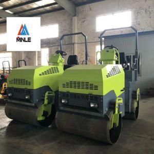 1000kg Hydraulic Vibration Two Drums Mini Road Roller Factory Supply