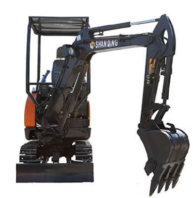 Chinese Famous Brand Shanding Mini Excavator SD18u Rotation Speed 8.5rpm