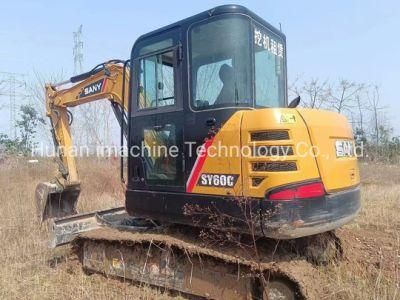 Used Sy60 Small Excavator in Stock for Sale Great Condition