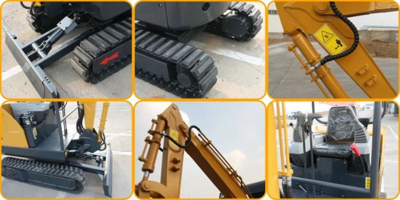 1 Ton Mini Crawler Hydraulic Digging Excavator Manufacturers with New Price