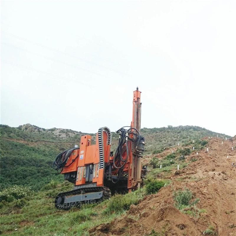 90-400mm Hydraulic Crawler Mountainous Photovoltaic Solar Pile Drilling Rig Anchor Drill