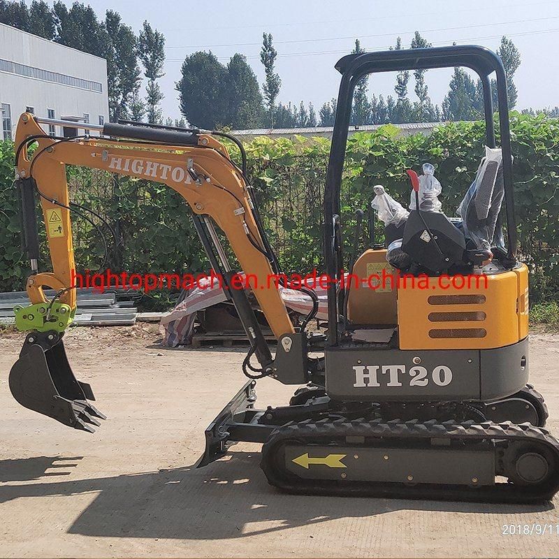 Construction Machinery 2 Ton Mini Hydraulic Excavator