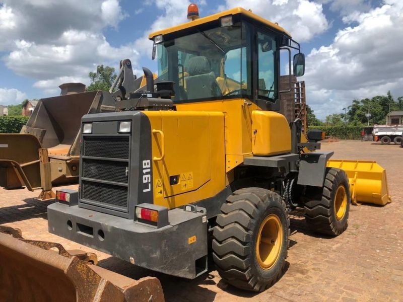 China Famous Brand Small Loader 1.8ton 1cbm Hydraulic Wheel Loader LG918 for Sale