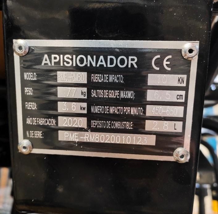 Pme-RM80 5HP Handheld Vibration Tamping Rammer Air-Cooled Petrol/Diesel Engine