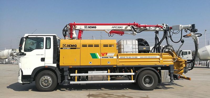 XCMG Schwing Official 132kw Truck Mounted Concrete Spraying Machine Hpc30V Shotcrete Machine with HOWO Chassis Price