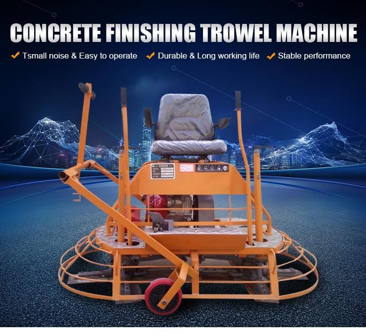 New Chinese Supply Gasoline Power Ride on Concrete Trowel Machine