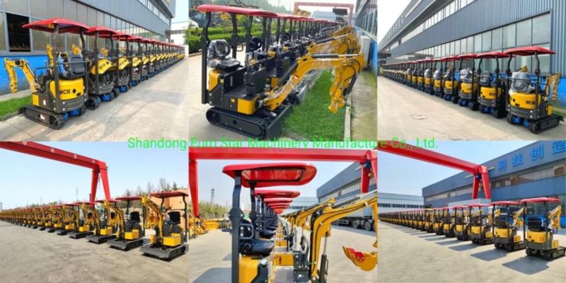 1.6t Compact Hydraulic Multifunctional Construction Machinery Wheel Loader Mini Loader for Construction, Farm and Garden