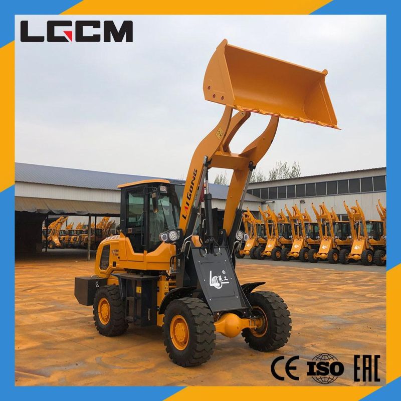 Lgcm Chinese 1.8ton Hydraulic Transmission 1500kg Mini Small Articulated Front Wheel Loader