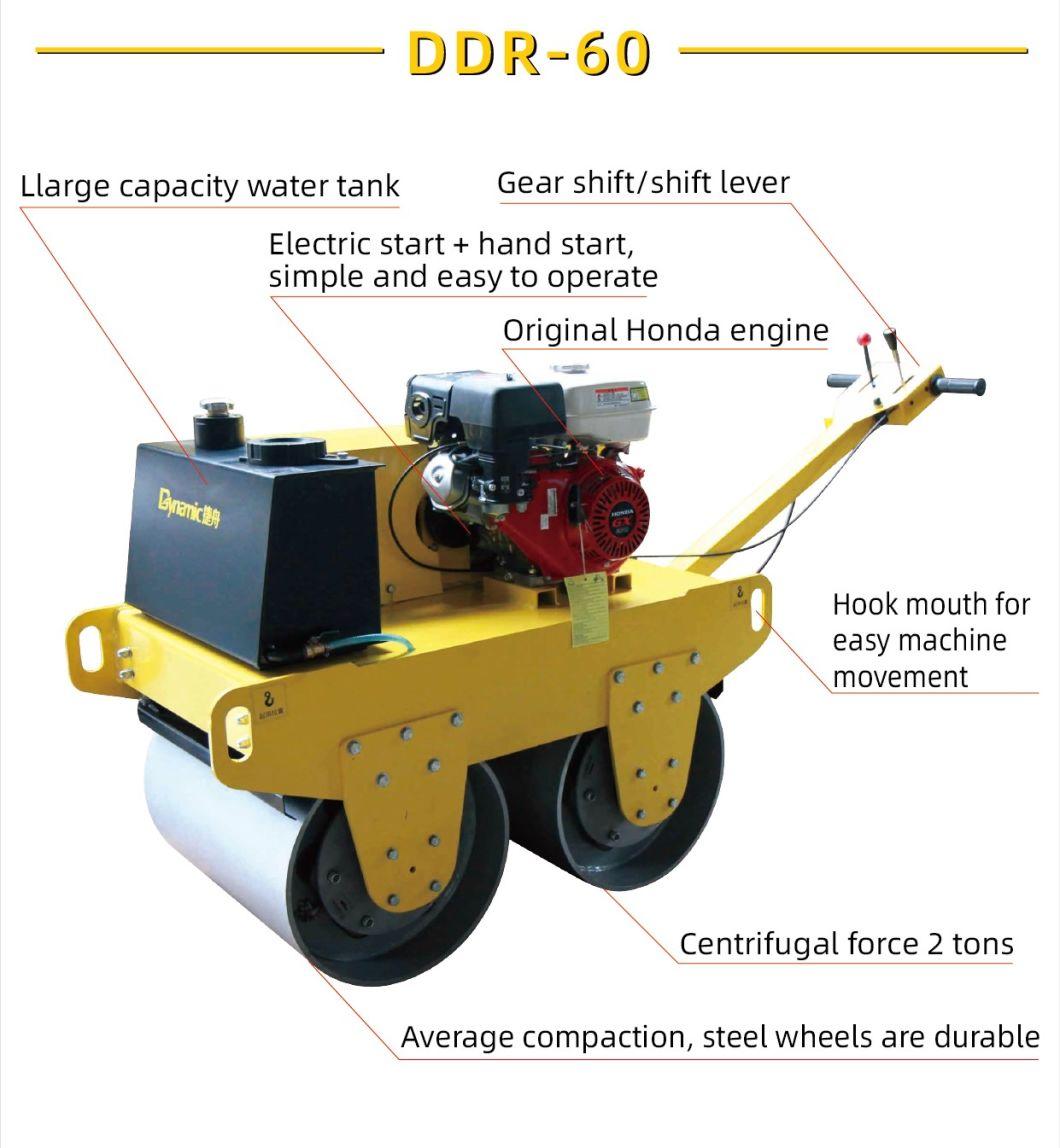 High Efficiency (DDR-60) Gasoline Walk-Behind Road Roller