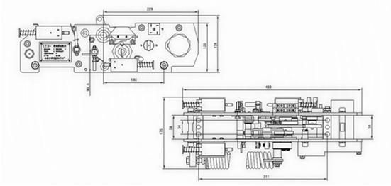 3 Drive Mechanism 15kw Motor Gearbox Reducer for Gjj Passenger Hoist