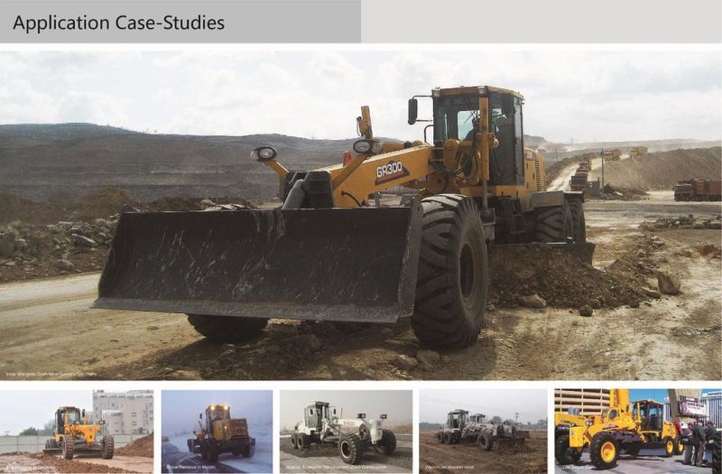 Road Construction Machinery 205/214HP Mini Grader Gr215 with Cummins Engine