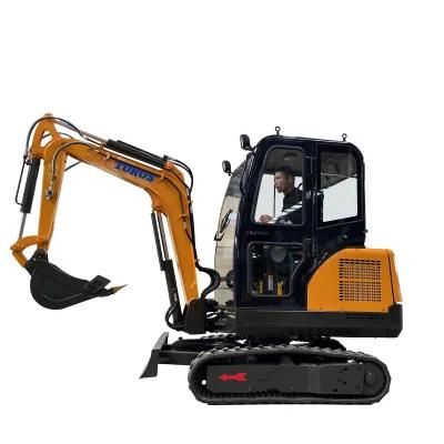 2000kg Garden Soil Hole Digger Machine Mini Excavator Price for Sale