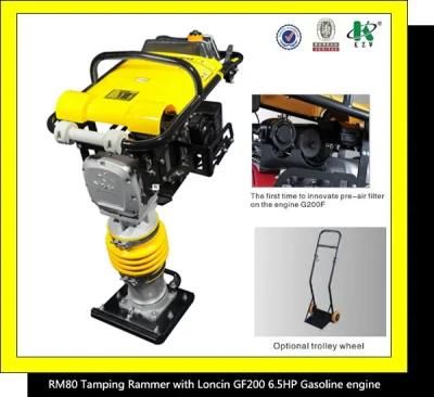 Rammer Compactor RM80 with Loncin Gf200f 6.5HP Engine