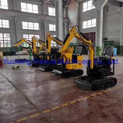 New Small Hydraulic Mini Crawler Excavators Amphibious Digger 1 Ton Excavator