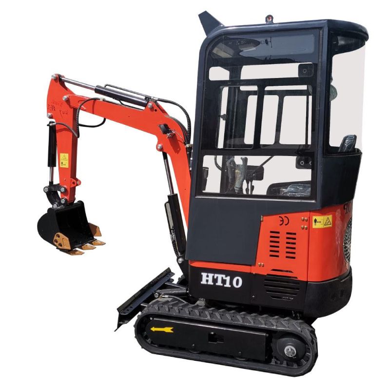 Ready to Ship Mini Excavator 1 Ton Hydraulic Excavator with Cab Mini Digger Mini Excavator with Cab