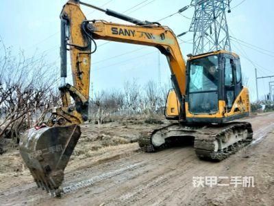 Used Mini Medium Backhoe Excavator Sany Sy75c Construction Machine Second-Hand
