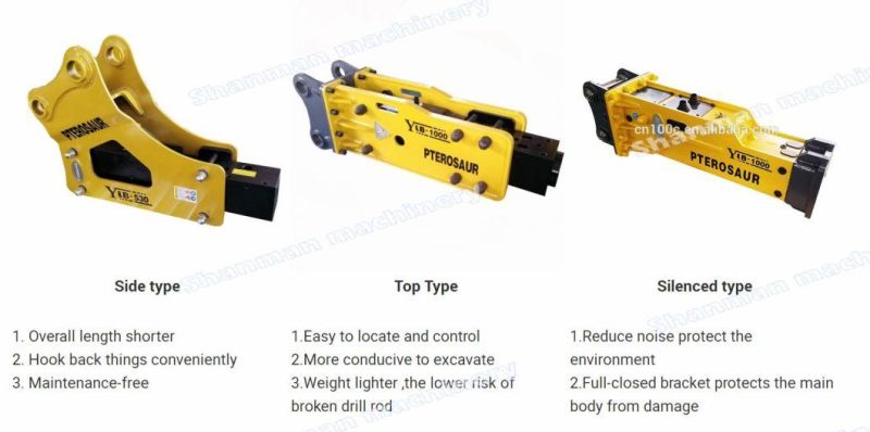 Hydraulic Breaker Hammer and All Excavator Attachments for Construction Machinery