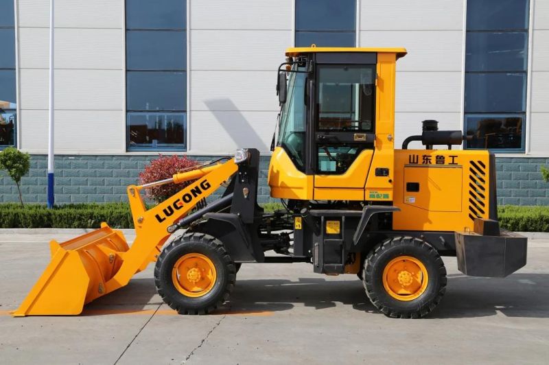 Lugong Automatic 1.5 Ton Small Mini Wheel Loader Front End Loaders