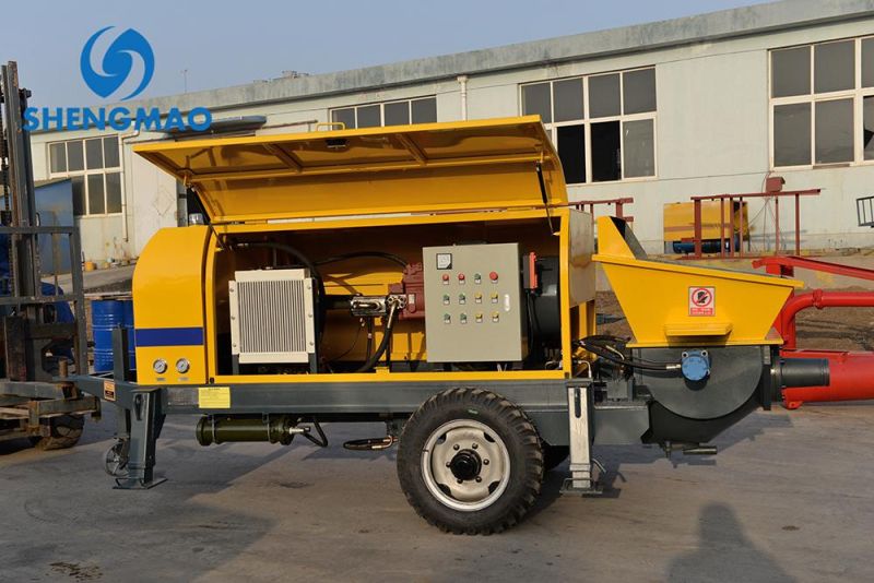 Small Mini Diesel Concrete Trailer Pump Building Construction Tools and Equipment for Building and Road Project in Philippines Thailand Russia New Zealand