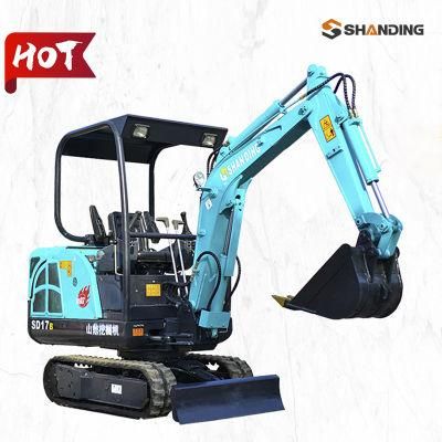 0.8ton 1ton 1.8 Ton 4ton Hydraulic Small Home Use Garden Rubber Track Crawler Mini Bagger/ Digger/ Excavators