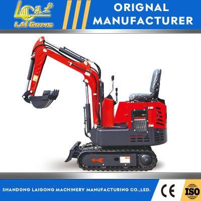 Lgcm New Hot Sale Cheap Price1.0ton Mini Micro Small Rubber Crawler Hydraulic Excavator for Indoor or Garden Use with CE for Europe