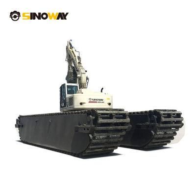 Modular Pontoon Mounted Excavator 20 Ton Amphibious Excavator for Sale