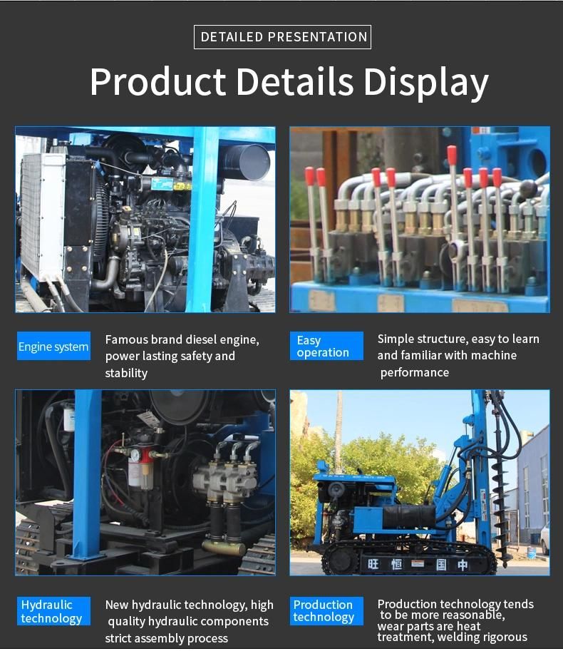 Solar Post Ramming Piling Machine for Solar Power Plant Project