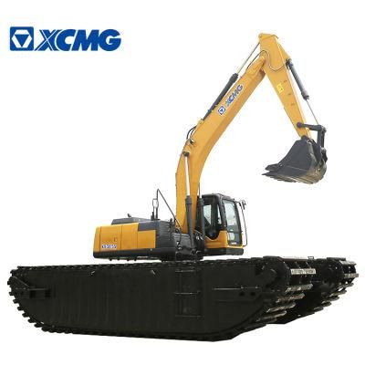 XCMG Official 21 Ton Amphibious Crawler Excavator Xe215s Wetland Swampy Crawler Excavator Equipment for Sale