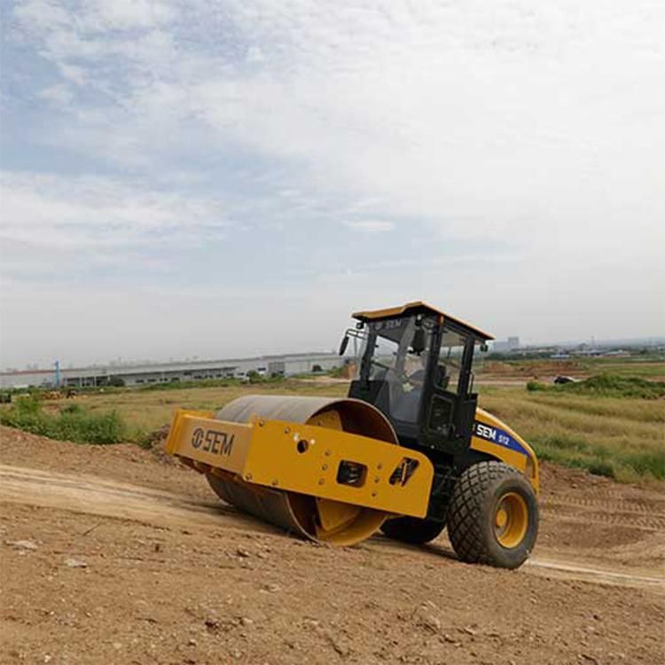 Famous Brand 12ton Static Single Drum Road Roller Sem512