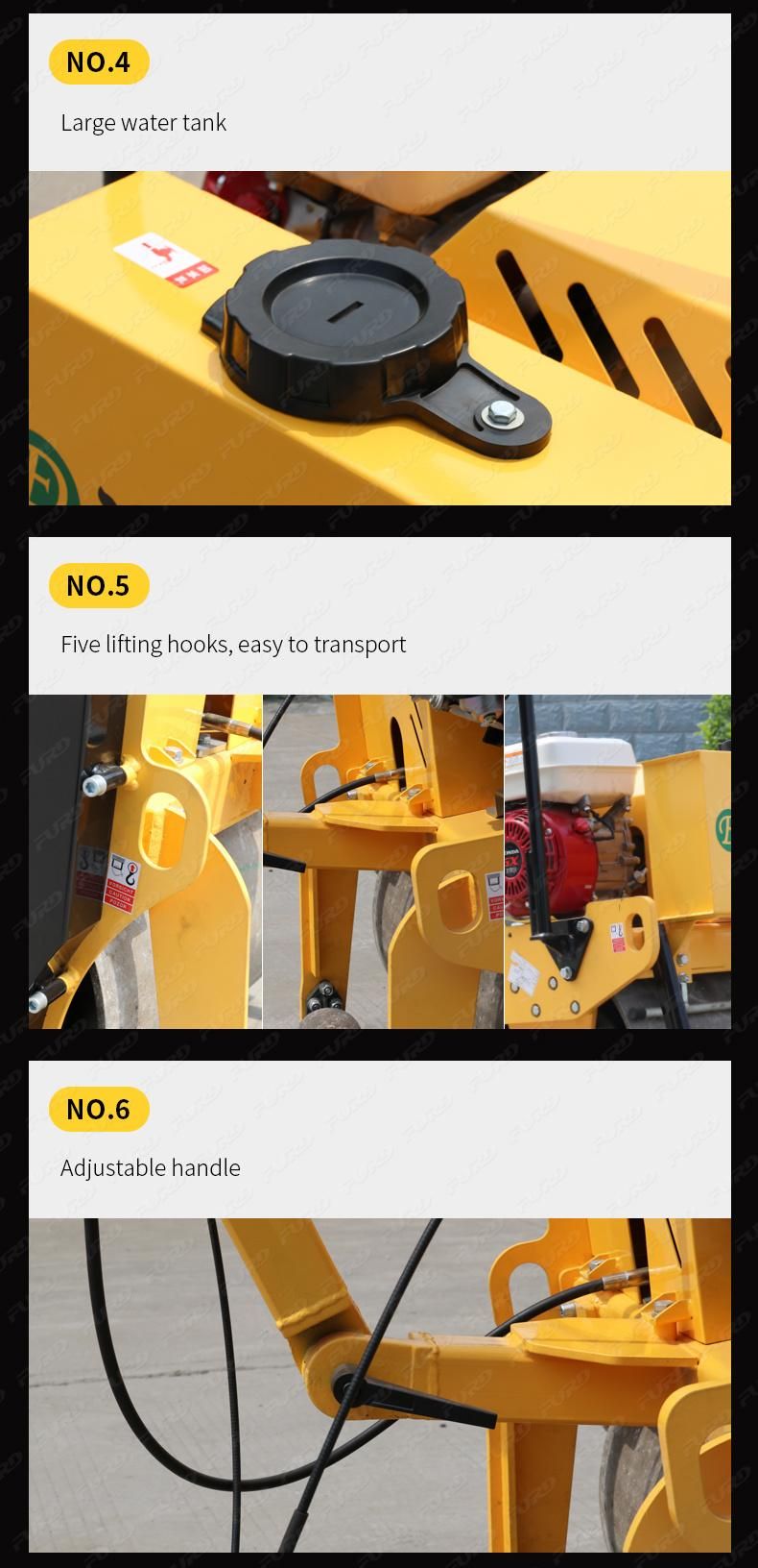 Walk-Behind Single Drum Compactor Road Roller