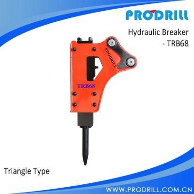 Chisel 68mm Triangle Side Type Hydraulic Excavator Road Breaker