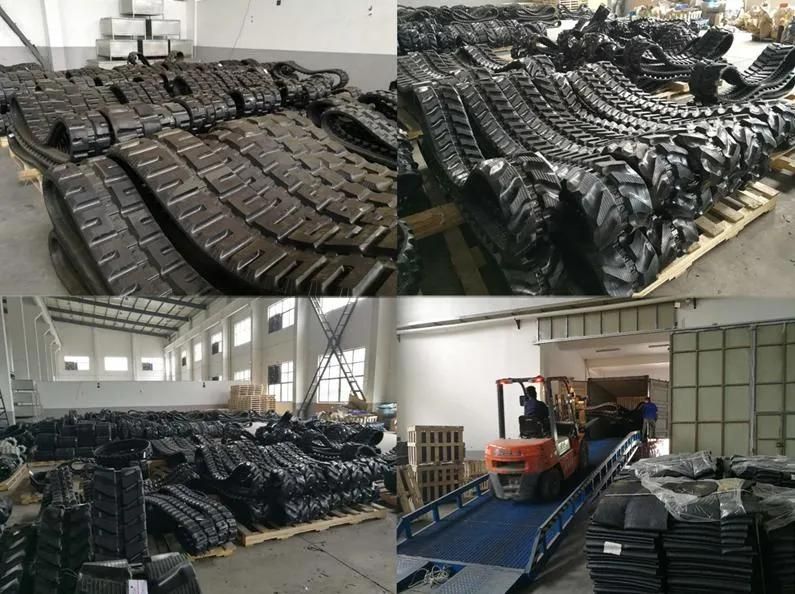 Customized Good High Quality Crawler Undercarriage Rubber Track Chassis for Excavator, Drilling, Mining, Screening Machine