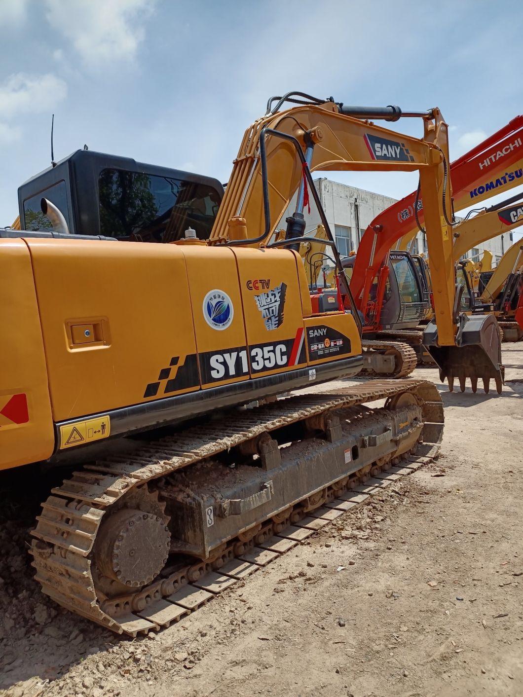 Used Sanny Sy135c Crawler Wheel Power Trowel Construction Machinery Excavators