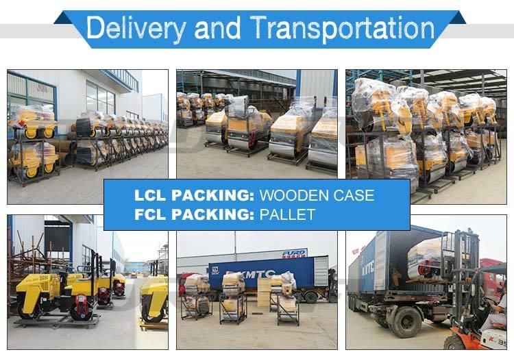 Hydraulic Ride on Double Drum Vibratory Road Roller Asphalt Compactor Fyl-900