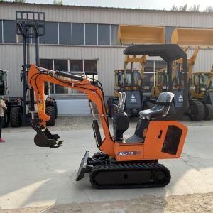 800kgs Cheap Price Construction Machinery Road Machine Small Digger Mini Bagger Towable Mini Excavator