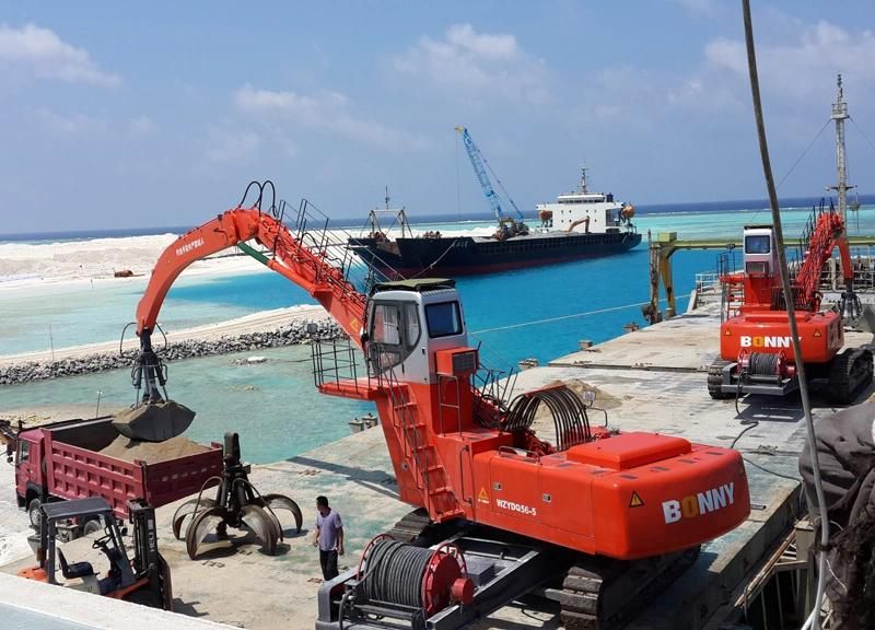 China Wzyd55-8c Bonny 55 Ton Hydraulic Material Handler with Shells for Loose Material
