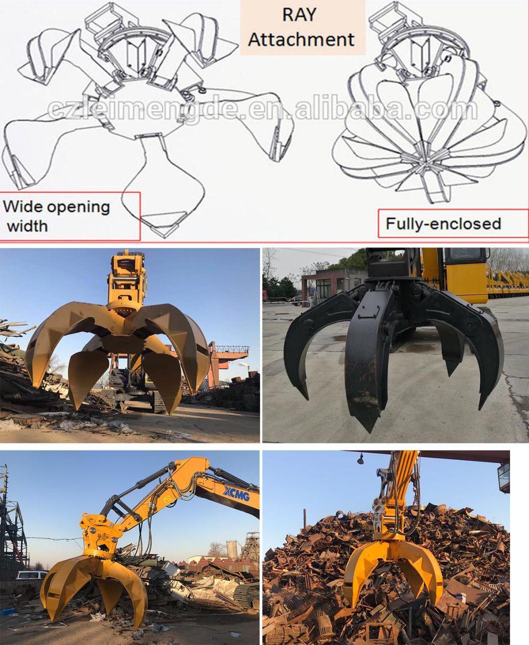 Excavator Orange Peel Grapple Steel Scrap Grab