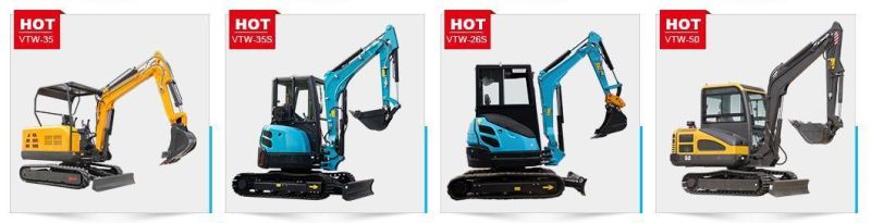 China Small Digger 1.5 Ton Pilot Control 1.8 Ton Mini Excavator with Cheap Price for Sale in Euro