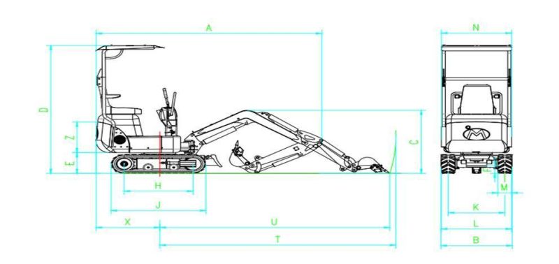 Sunyo Sy10 Mini Excavator as Larger Excavator, Mini Loader, Hydraulic Excavator