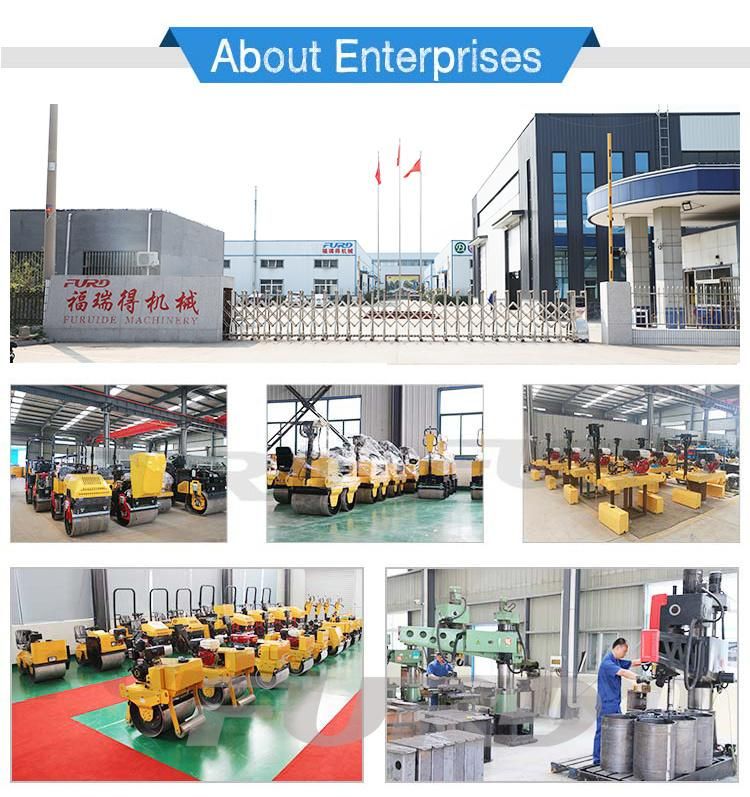 Ride on Small Hydraulic Soil Asphalt Compactor Vibratory Road Roller for Sale