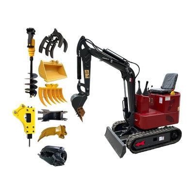 0.8t 1t 2t Mini Crawler Excavators Digger Machine for Farm Use