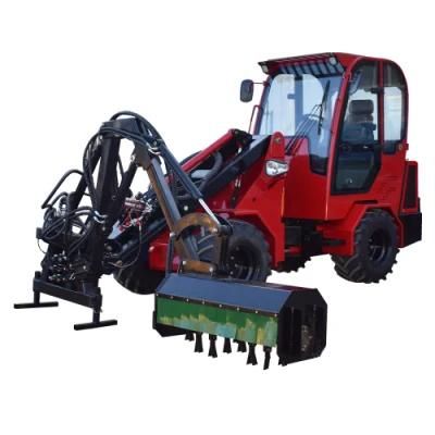 China Brand New Steel Camel Mini Backhoe Loader Excavator Telescopic Front Loader Hedge Trimmer Flail Mower for Sale