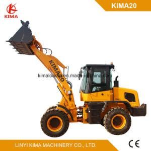 KIMA20 Small Front End Loader with Rops/Fops A/C 2-2.5 Ton Loading Capacity